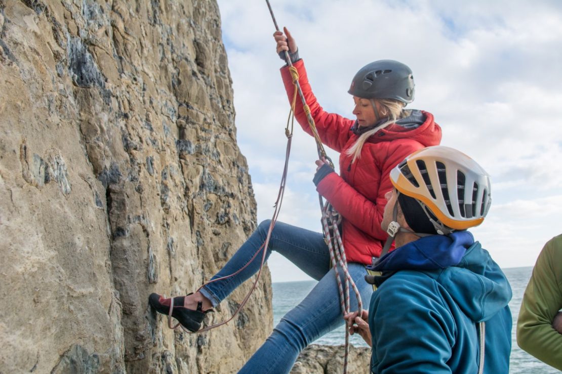 Dorset trad climbing course
