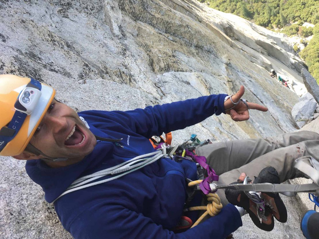Eddy Young climbing El Cap