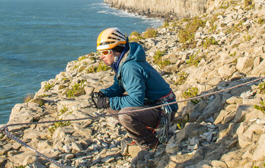 intro to traditional climbing in Swanage